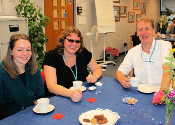 Learners organise a staff tea party